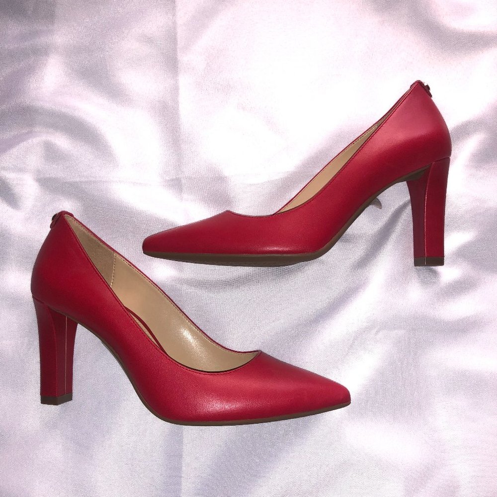 NWT Michael Kors Red Leather Heals Size 6